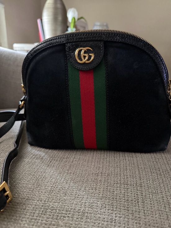 Gucci Handbags - Gucci Ophedia Suede Shoulder Bag